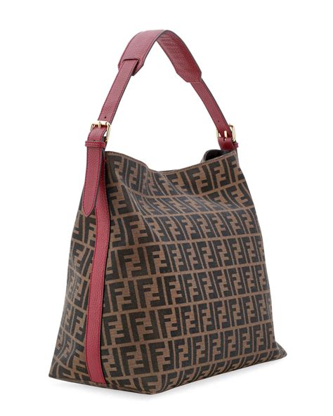 fendi zucca print handbag